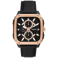 Reloj Fossil Inscription BQ2654 Multifuncional Correa de Cuero Negro