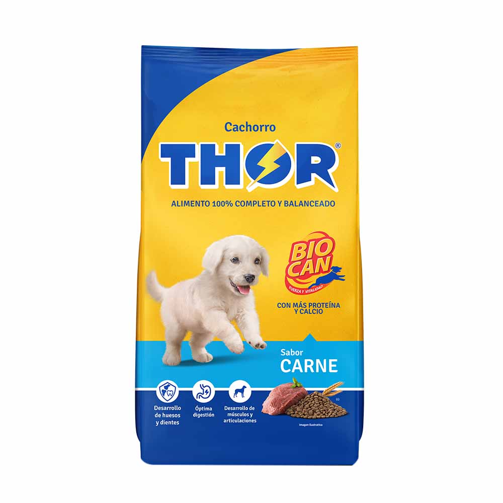 Comida para Perro THOR Cachorro Carne Bolsa 25KG