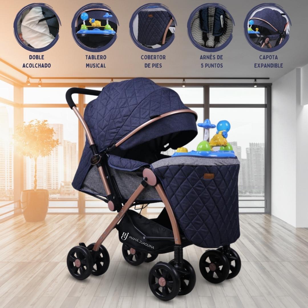 COCHE CUNA MUSICAL DE LUJO «SUMMER DREAM» EDICIÓN LIMITADA AZUL
