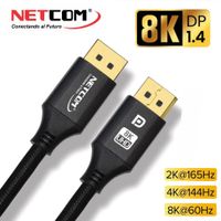 Cable Displayport a Displayport 3 metros 8k 1.4 60hz 2160P ultra HD