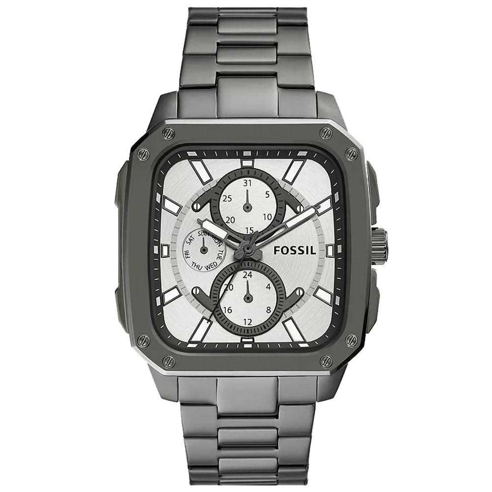 Reloj Fossil Inscription BQ2657 Multifuncional Acero Inoxidable Gris Gunmetal