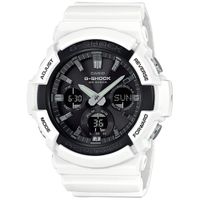 Reloj Casio G-Shock GAS-100B-7A Solar Digital Analogico Luz LED Resina Blanco Negro