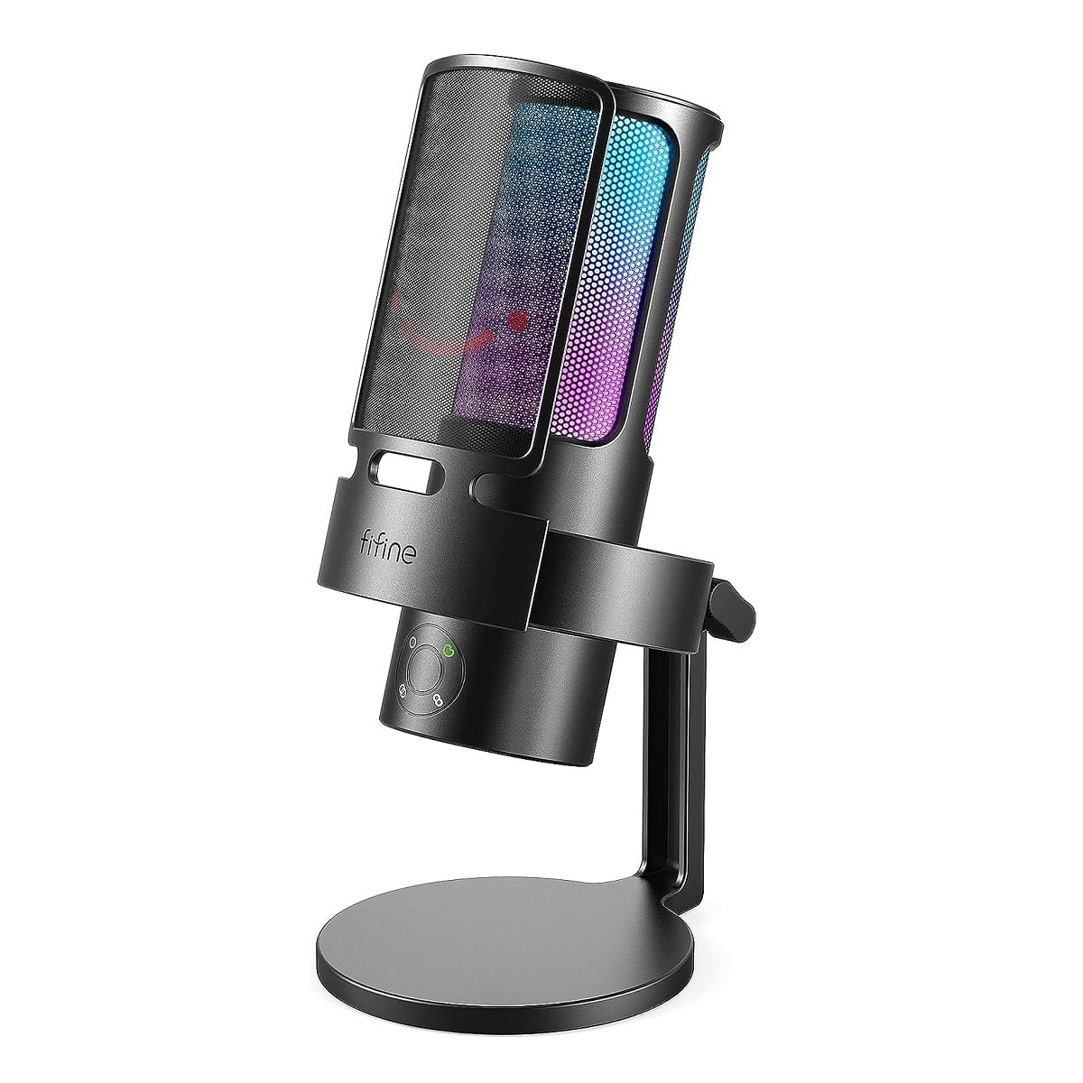 Fifine - Micrófono Ampligame A8 Plus RGB 4 Patrones - Negro