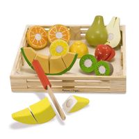 Juguete Didáctico De Madera Frutas Para Cortar