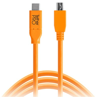 Cable Tether Tools USB 2.0 Tipo C a USB Mini-B con 5 Pines (4.6 metros)