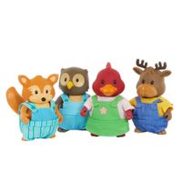 Set 4 Amigos Lil Woodzeez Battat 6677