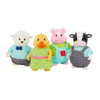 Set 4 Amigos Lil Woodzeez Battat 6675