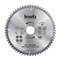 Disco sierra circular Hm 7 1/4""x5/8"" 60d Kwb