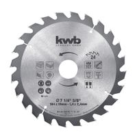 Disco sierra circular Hm 7 1/4""x5/8"" 24d Kwb