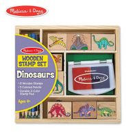 Juguete Didáctico Sellos De Madera Dinosaurio