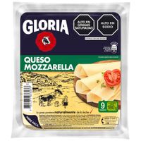 Queso Mozzarella en Tajadas GLORIA Paquete 180g