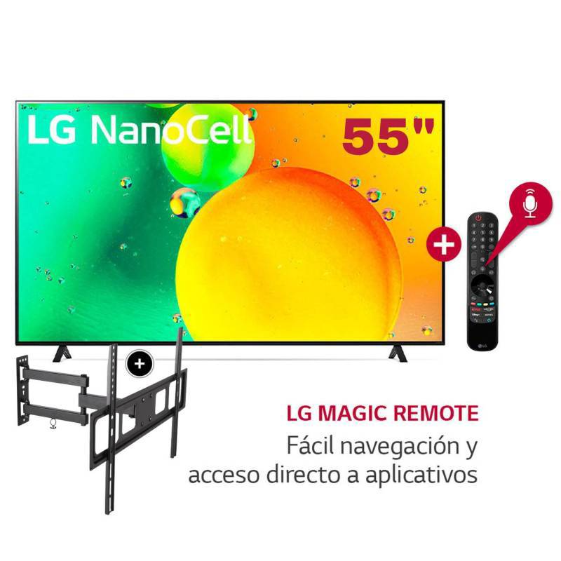 Televisor LED Smart TV LG 55 NanoCell 4K ThinQ AI 55NANO75SQA