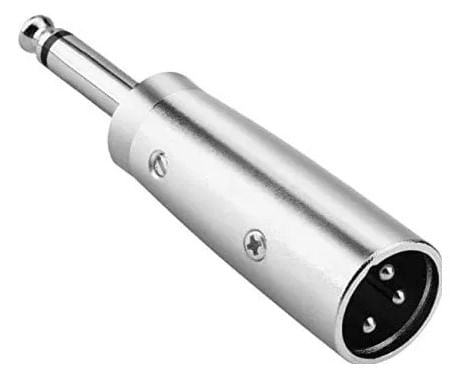 Adaptador Audio XLR Macho A Plug Mono De 6.5mm Macho