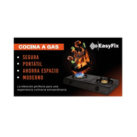 Cocina a Gas 2 hornillas EasyFix