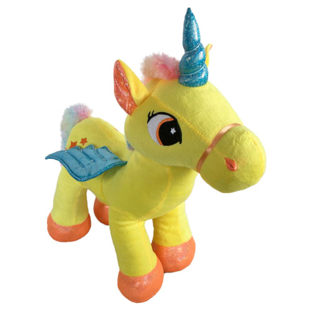 Peluche Kisses Unicornio 40Cm Amarillo