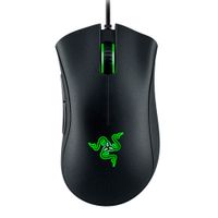 Mouse gamer Razer Deathadder Essential, 5 botones, 6400 dpi, luz verde, negro