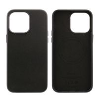 Case para iPhone 14 Pro Max, piel sintentica, con MagSafe para carga inalámbrica, para accesorios magnéticos, negro