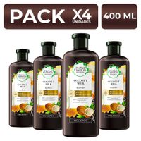 Shampoo Herbal Essences Coconut Milk 400ml PackX4