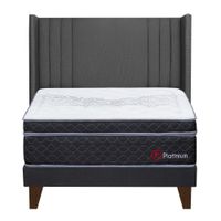 Dormitorio Europeo Platinium King Cabecera De Luxe Gris