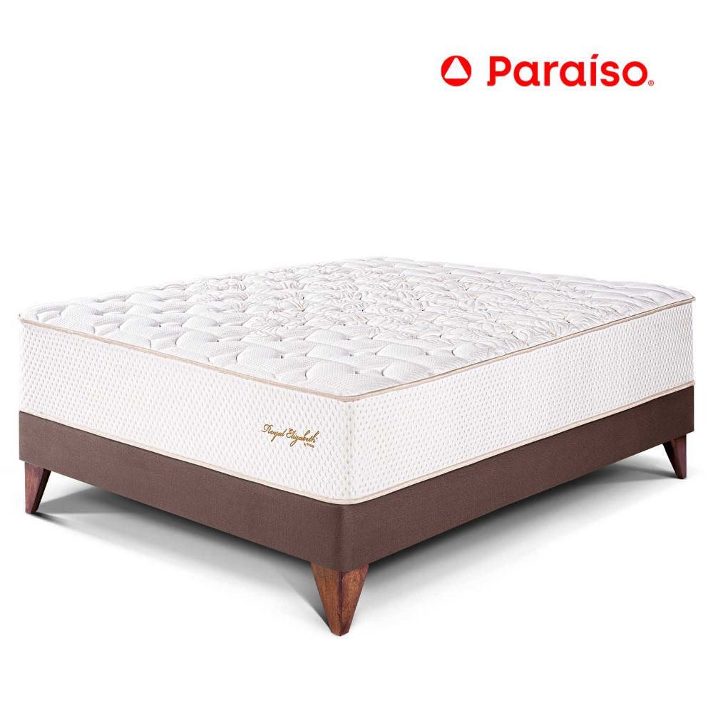 Cama Europea Royal Elizabeth 2 Plazas - Chocolate