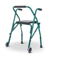 Andador Aluminio Verde con Asiento