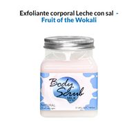 Exfoliante corporal Leche con sal 500ml - Fruit of the Wokali