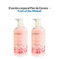 2 Loción corporal Flor de Cerezo 500ml - Wokali