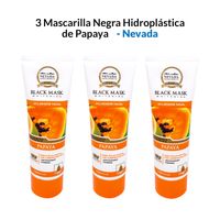 3 Mascarilla Negra Hidroplastica de Sábila 120gr - Nevada