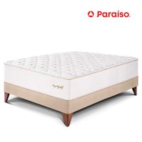 Cama Europea Royal Elizabeth 2 Plazas Champagne