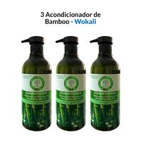 3 Acondicionador de Bamboo 550ml - Wokali