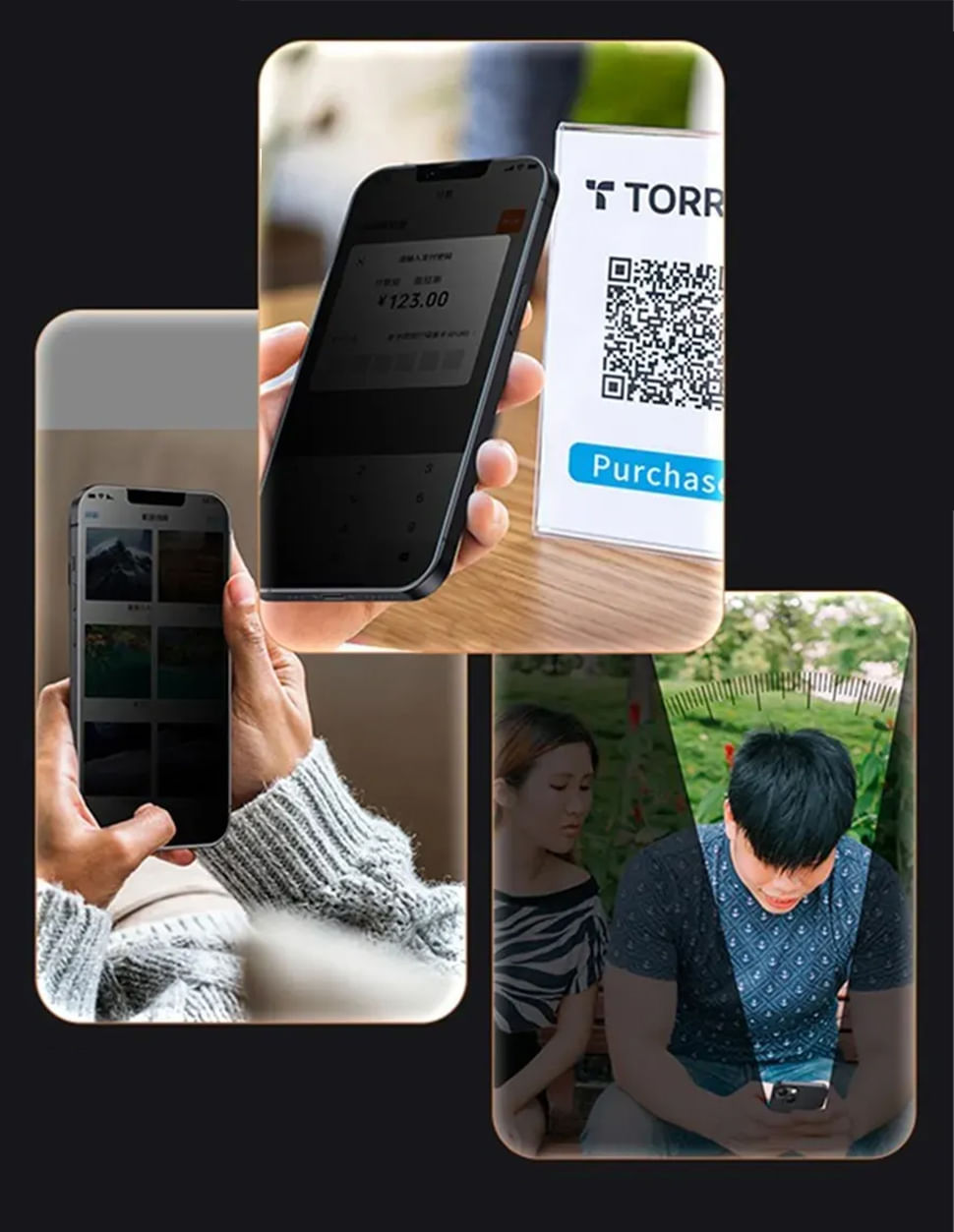MICA VIDRIO ANTI ESPIA PARA IPHONE 15 PRO MAX