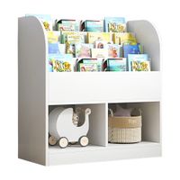 Librero Infantil Alen de 3 niveles Blanco Muebles Bonno