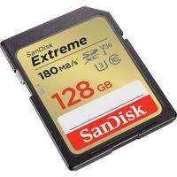 Sandisk 128gb Extreme 4k V30 Uhs-i Sdxc 180mb/s Class 10