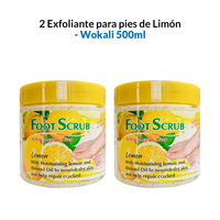 2 Exfoliante de pies Limón 500ml - Fruit of the Wokali