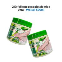 2 Exfoliante de pies Aloe Vera 500ml - Fruit of the Wokali