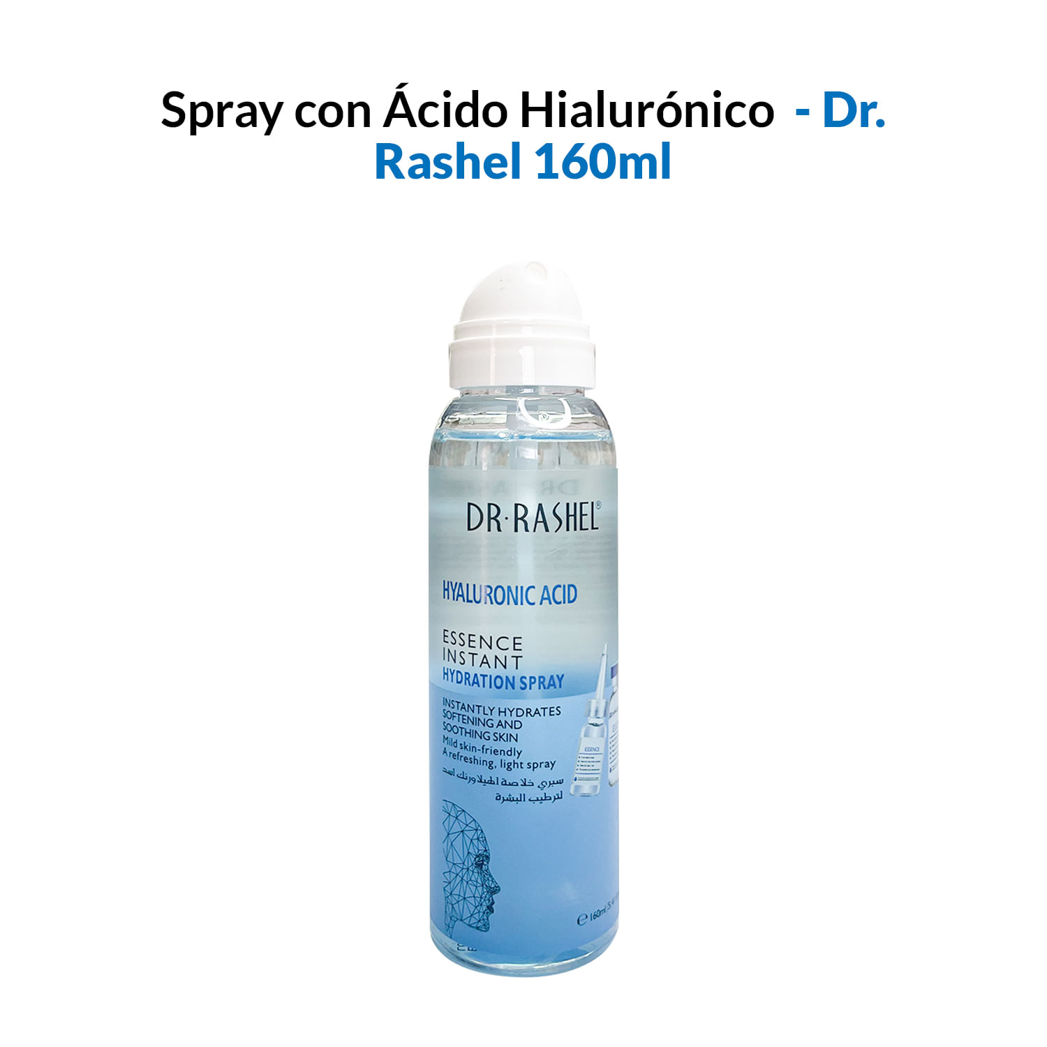 Spray de hidratación instantánea con ácido hialurónico 160ml