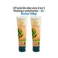 2 Facial de aloe vera 2 en 1 Peeling y exfoliación 100gr