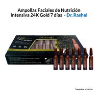 Ampollas Faciales de Nutrición Intensiva 24K Gold 7 días – Dr Rashel