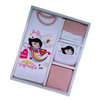 Ropa De Bebe Super Niña Recien Nacida Palo Rosa 0 A 4 Mes