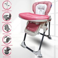 SILLA DE COMER GRADUABLE «LUNCH BUDDY» ROSADO