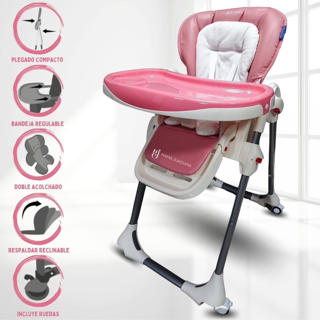 SILLA DE COMER GRADUABLE «LUNCH BUDDY» ROSADO