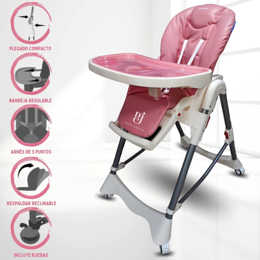 SILLA DE COMER GRADUABLE «TUMMY TRONE» ROSADO