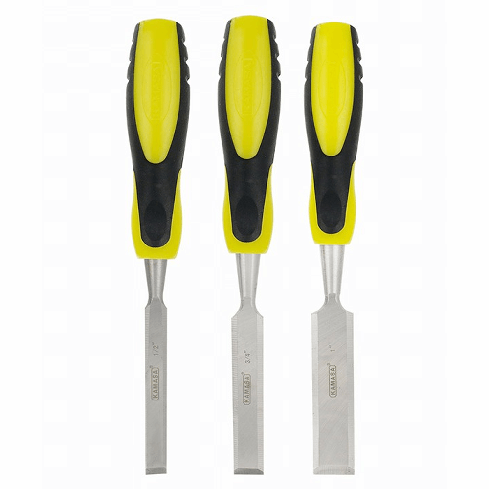 Juego Formones Am/Neg 1/2""-1"" 3Pcs Kamasa KM438