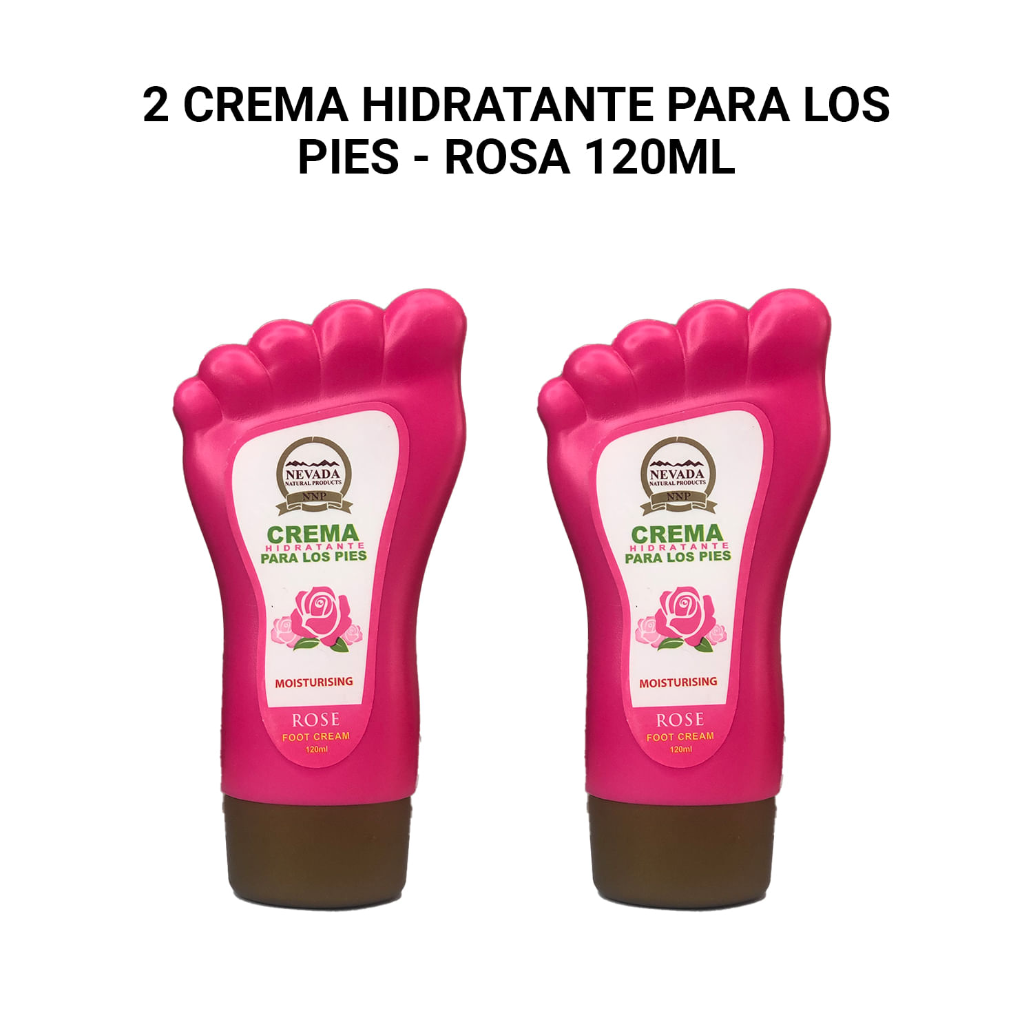2 Crema Hidratante para los pies - Rosa 120ml