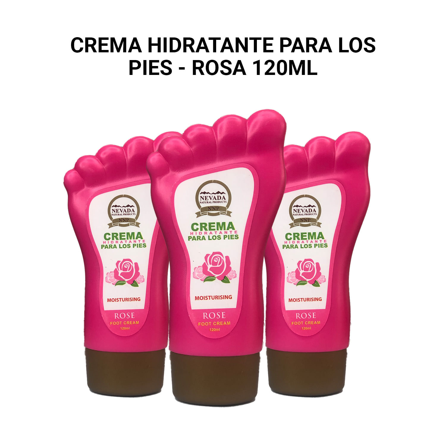 3 Crema Hidratante para los pies - Rosa 120ml