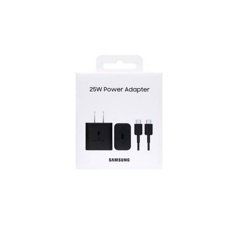 Cargador Samsung 25W Con Cable - Negro - Original