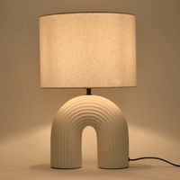 Lámpara de mesa Inspire E27 Vaska Beige
