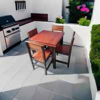 Juego De Mesa Comedor Barbacoa Con Sillas En Madera Tornillo