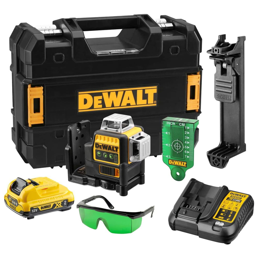 Nivel Láser 360° Verde 12V 30 Metros Dewalt DCE089D1G-QW