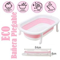 Bañera Plegable con Almohada para Bebé PARTY Pink
